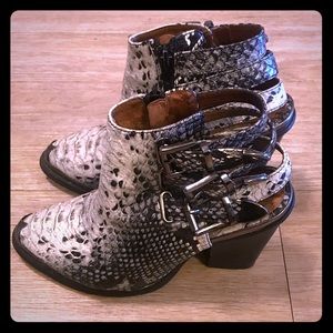 Jeffrey Campbell Snakeskin Booties